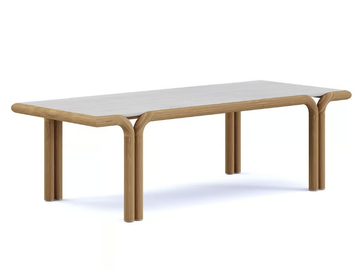 IMANE - Rectangular iroko garden table by Paolo Castelli - view 2